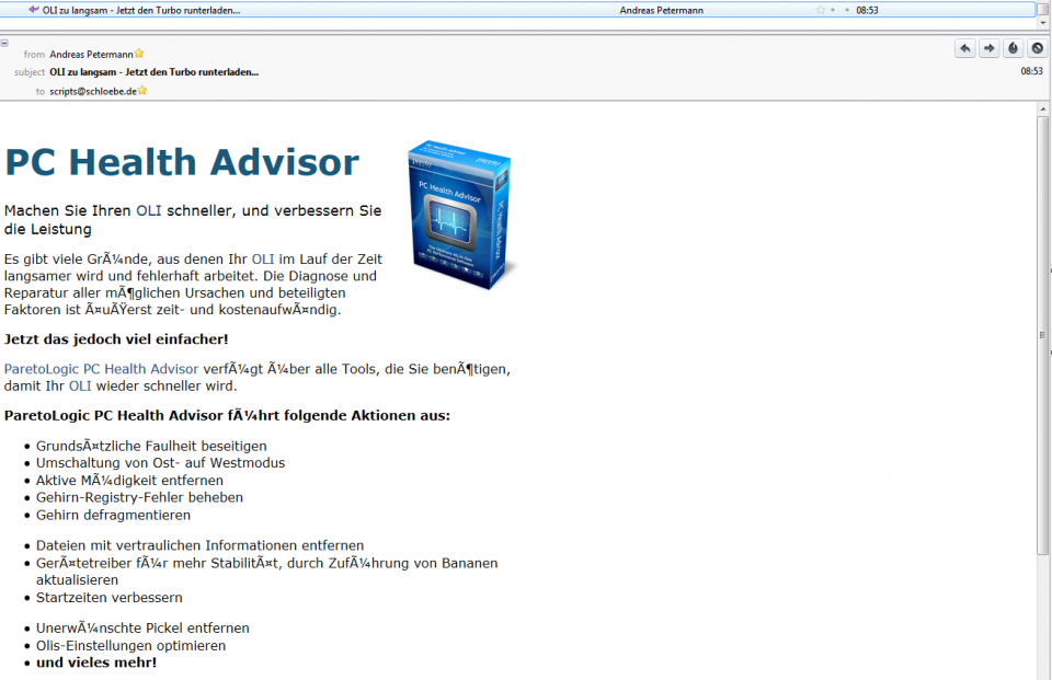 PC Health Advisor Oli :|