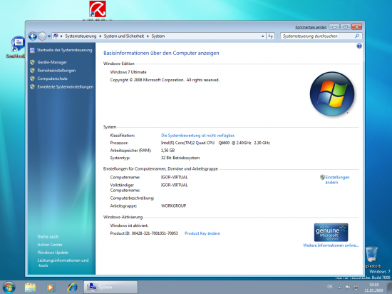 Der Windows 7 Leistungsindex